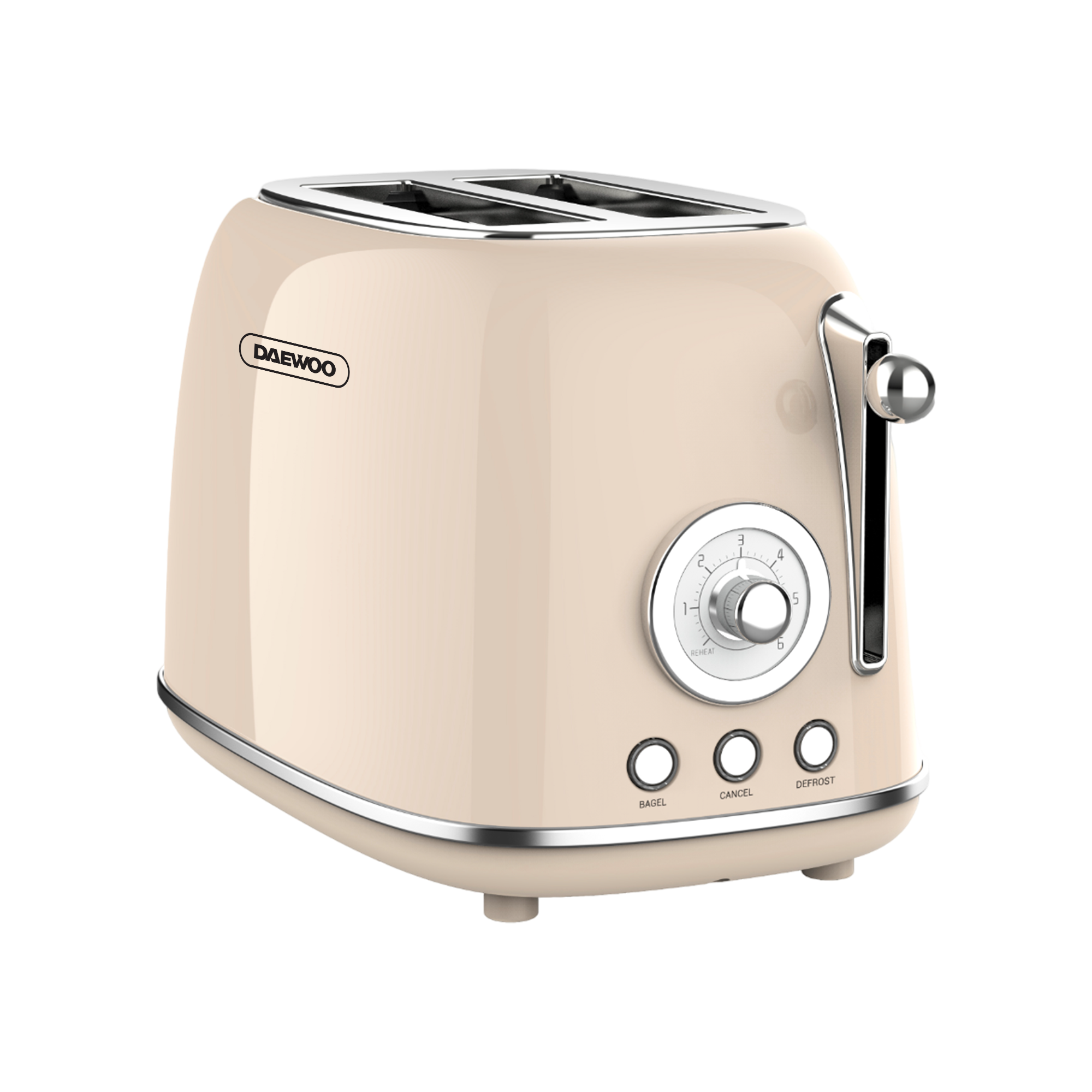 Product Photos with Daewoo Logo v2 - 2 SLICE BREAD TOASTER CREAM